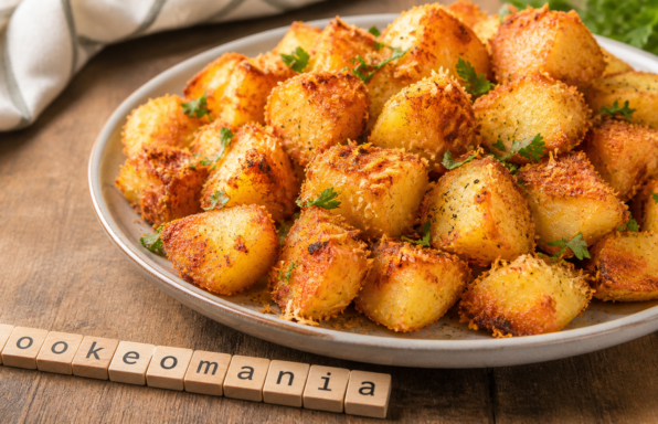 Pommes de terre parmesan croustillantes au Cookeo, finition dorée