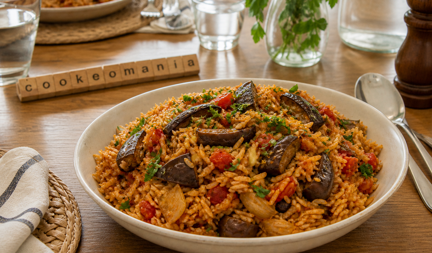 Riz aux aubergines au Cookeo, le one pot végétarien fondant et parfumé