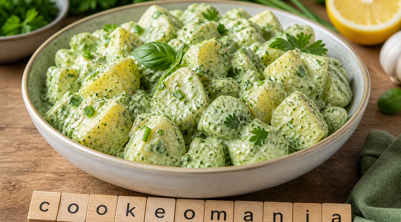 Salade de pommes de terre Green Goddess au Cookeo, fraîche et originale