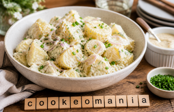Salade de pommes de terre au fromage blanc et moutarde au Cookeo, fraîche et légère