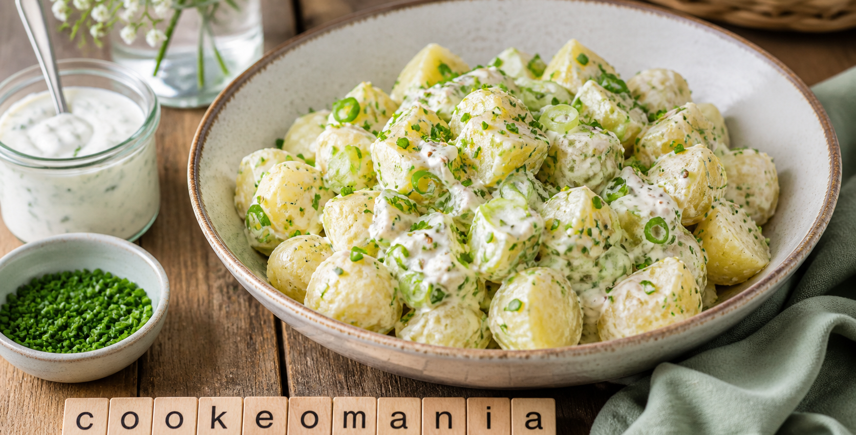 Salade de pommes de terre au yaourt et ciboulette au Cookeo, douce et estivale