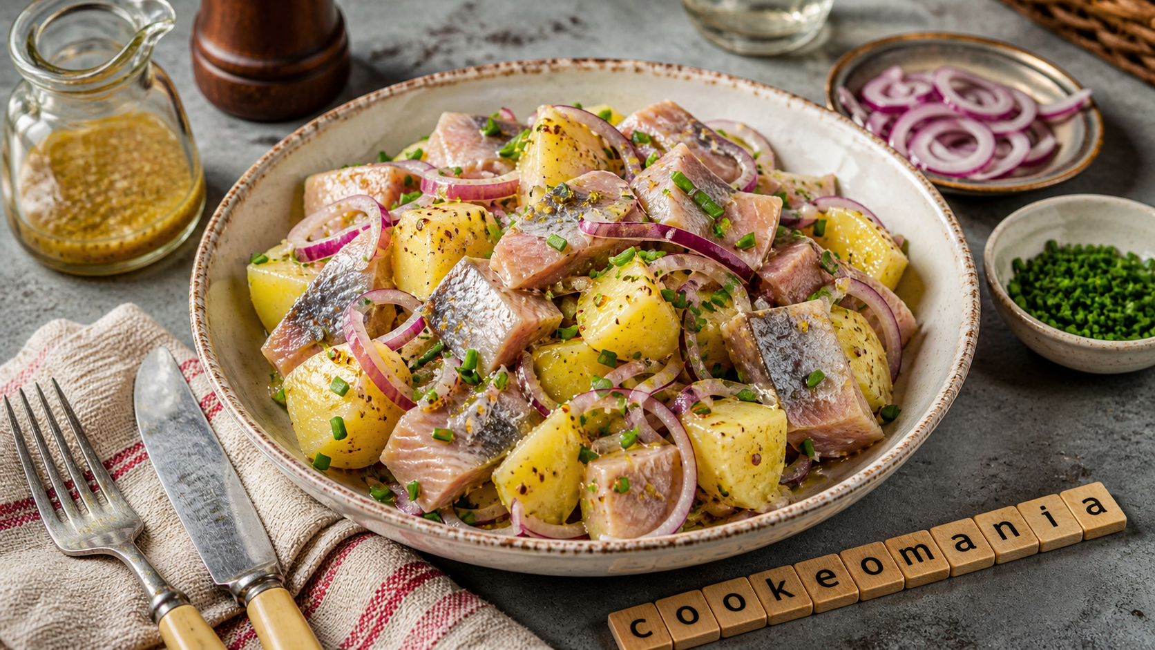 Salade de pommes de terre aux harengs fumés au Cookeo, façon bistrot