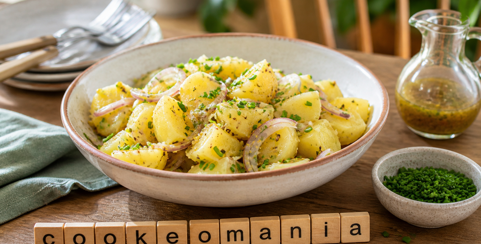 Salade de pommes de terre échalote et ciboulette au Cookeo, légère et parfumée