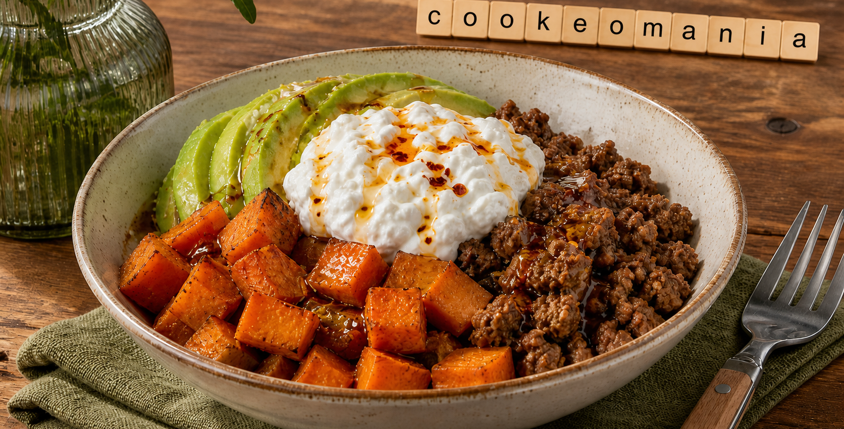 Patate douce, bœuf et miel pimenté au Cookeo façon bowl TikTok
