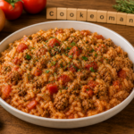 Riz à la tomate et farce de légumes façon tomate farcie au robot multi-cuiseur Moulinex