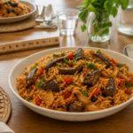 Riz aux aubergines au Cookeo, le one pot végétarien fondant et parfumé au multicuiseur cookéo