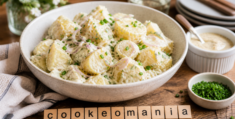 Salade de pommes de terre au fromage blanc et moutarde au Cookeo, fraîche et légère
