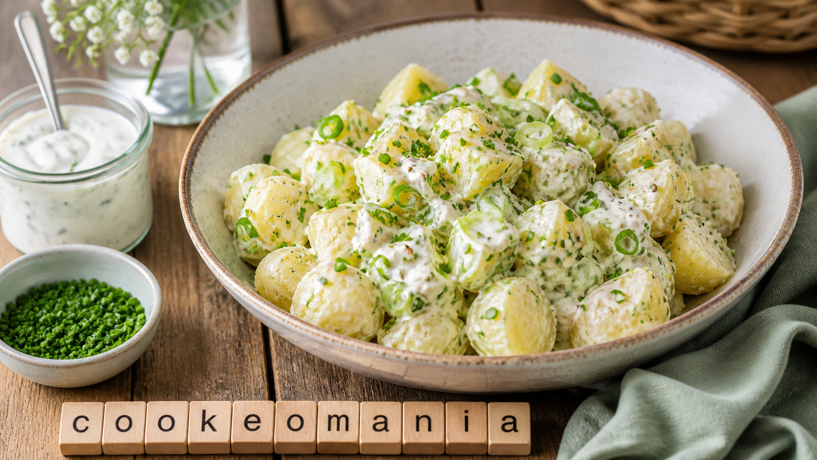 Salade de pommes de terre au yaourt et ciboulette au Cookeo, douce et estivale