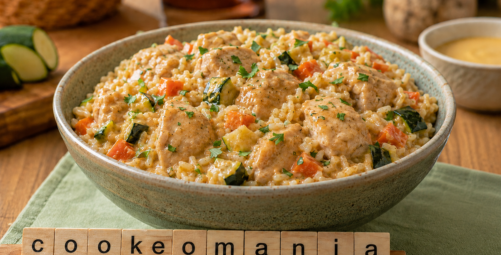 Bol de riz au poulet sauce miel moutarde au Cookeo, le repas simple qui plaît à toute la famille