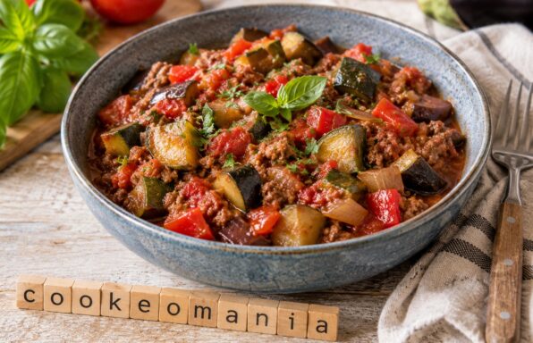 Ratatouille minute au bœuf haché