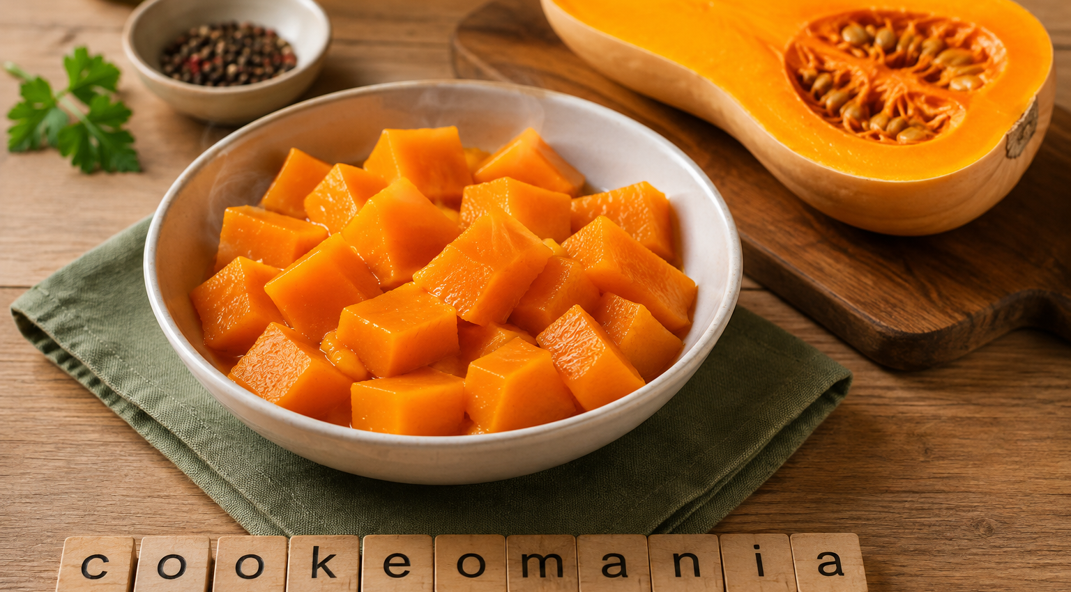 Comment faire cuire une courge butternut facilement en morceaux ou coupée en deux