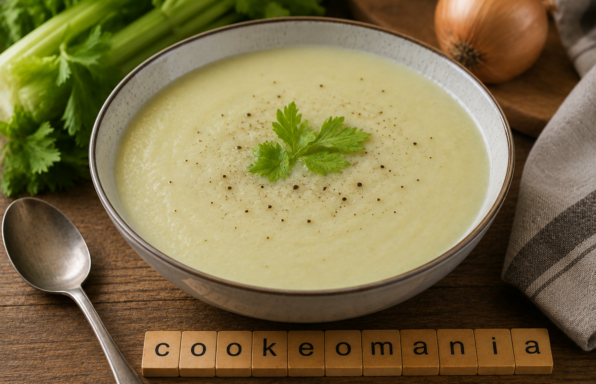 Velouté crémeux de céleri-branche et pommes de terre