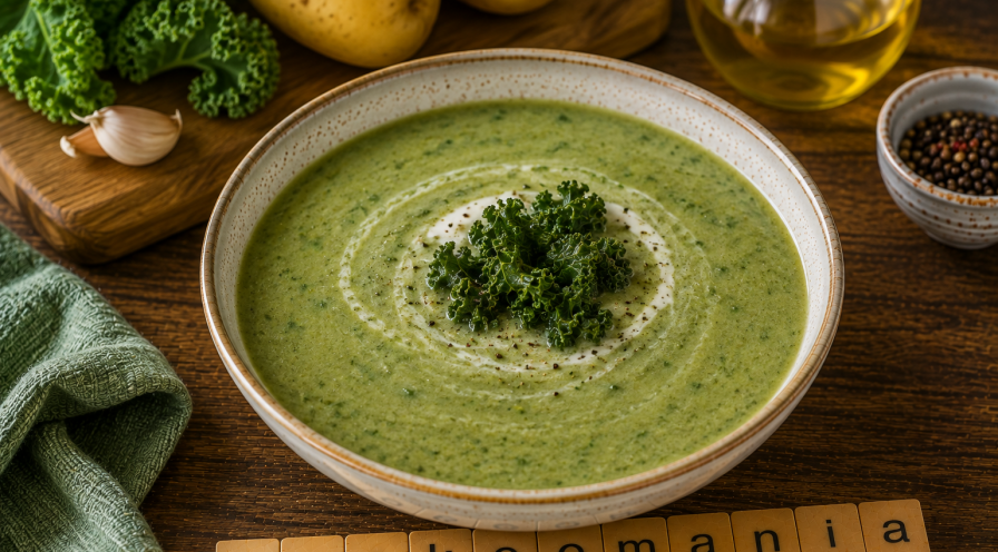 Velouté de chou kale et pommes de terre