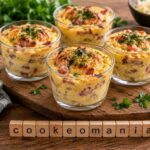 Flans salés aux lardons et gruyère en verrines au robot multi-cuiseur cookéo