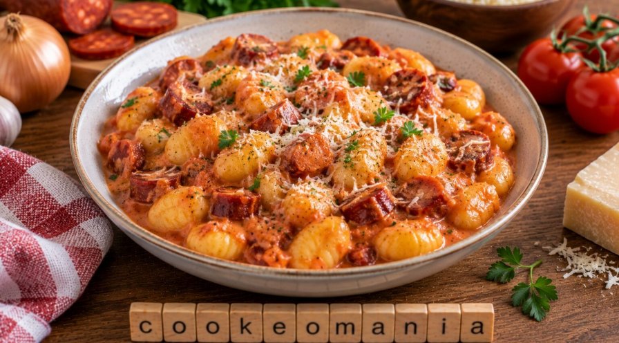 Gnocchis crémeux au chorizo
