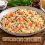 Macaronis crémeux au saumon fumé et fromage frais à l'autocuiseur Moulinex