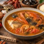 Soupe bassamoise au poisson et aux fruits de mer au cookéo