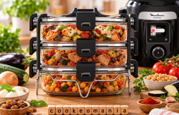 3 repas aux aubergines avec le Batchcooker Moulinex