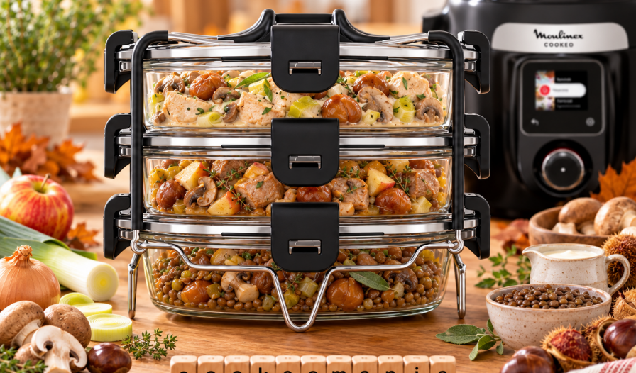 3 repas aux châtaignes avec le Batchcooker Moulinex