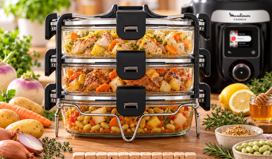 3 repas aux navets avec le Batchcooker Moulinex