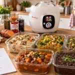 Batch cooking au Cookeo : 5 repas pour 4 personnes avec liste de courses