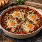Œufs à la tomate, provolone et légumes fondants au multicuiseur cookéo