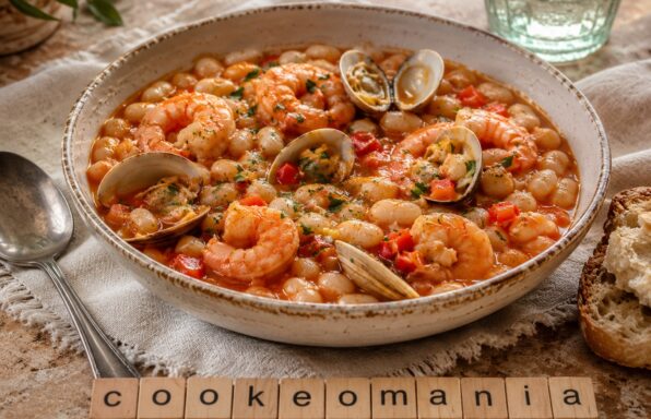 Haricots blancs aux gambas et palourdes