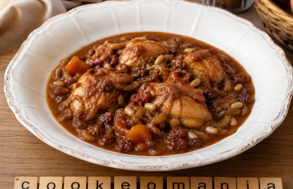 Poulet à la catalane aux fruits secs
