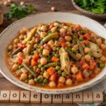 Pois chiches à la jardinière de légumes au cookéo