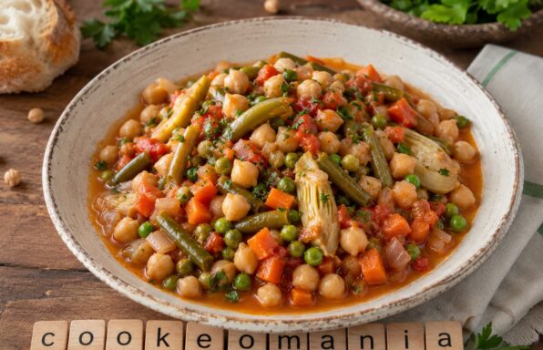 Pois chiches à la jardinière de légumes