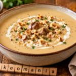 Velouté de panais aux châtaignes et noisettes au cookéo